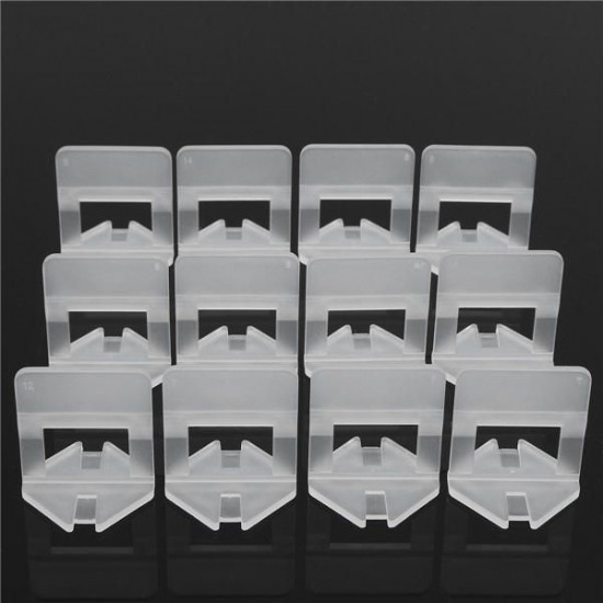 100Pcs 1.5mm White Ceramic Tile Tiling Accessibility Spacer Plastic Clip