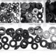 1060Pcs M2 M3 M4 M5 Socket Cap Round Button Head Bolt Screws Hex Nut Washer Set