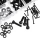 1060Pcs M2 M3 M4 M5 Socket Cap Round Button Head Bolt Screws Hex Nut Washer Set