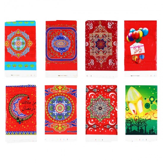 108x180cm Home Decorative Ramadan Eid Mubarak Tablecloth Dining Table Cover