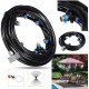 10M+3M Outdoor Mist Coolant System Water Sprinkler Garden Patio Mister Cooling Spray Kits Micro Irrigation Set With 19 Spray Nozzles