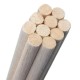 10Pcs 200mmx8mm Round Natural Wood Stick Wooden Dowel Rod for DIY Crafts Model