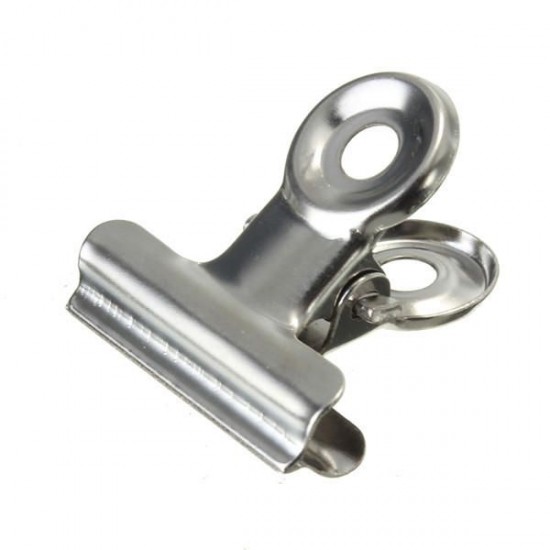 10Pcs 22mm Stainless Steel Silver Clip Letter Paper File Clamps