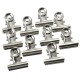 10Pcs 22mm Stainless Steel Silver Clip Letter Paper File Clamps