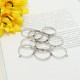 10Pcs 25mm Silver Pendant Trays Bezel Cabochon Setting Jewelry Blank Round Pendant