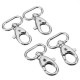 10Pcs 40mm Silver Zinc Alloy Swivel Lobster Claw Clasp Snap Hook with 19mm Oval Ring