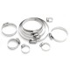 10Pcs 6mm-114mm Stainless Steel Hose Pipe Clips Clamps Fasteners Assorted