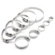 10Pcs 6mm-114mm Stainless Steel Hose Pipe Clips Clamps Fasteners Assorted