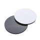 10Pcs 80mm Round Black Silicone Oval Model Bases Support for Wargames Table Games