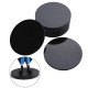 10Pcs 80mm Round Black Silicone Oval Model Bases Support for Wargames Table Games