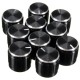 10Pcs Black Volume Control Knob For 6mm Knurled Shaft Potentiometer Rotary Knobs