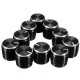 10Pcs Black Volume Control Knob For 6mm Knurled Shaft Potentiometer Rotary Knobs