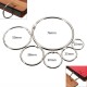 10Pcs Book Binder Hinged Rings Metal Loose Leaf Keychain for Album Scrapbook