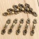 10Pcs Bronze Zinc Alloy Drawer Cabinet Handle Knob Furniture Hardware Pull Handle with Screws