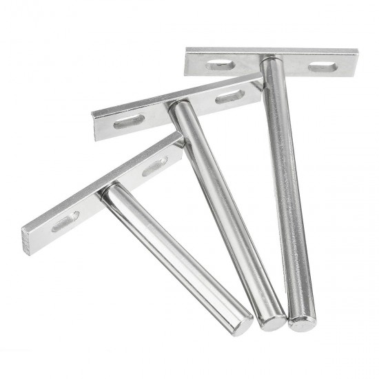 10Pcs Concealed Floating Hidden Shelf Support Metal Brackets 3/4/5 Inch