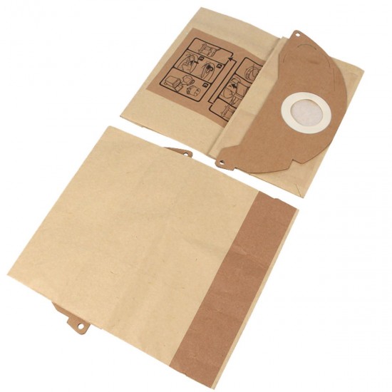 10Pcs Dust Vacuum Cleaner Paper Bag For Karcher A2024PT A2054 A2064PT WD2.200