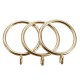 10Pcs Metal Curtain Rings Drapery Hanging Rings 3 Colors for 38mm Pole Rod