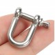 10Pcs Stainless Steel 316 D Ring Anchor Shackle Screw Pin for Paracord Bracelets