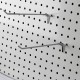 10Pcs Stainless Steel Wall Display Hooks for Coat Shop Slatwall Panel 10 x 150MM