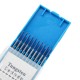 10Pcs TIG Welding Tungsten Electrodes 2% Lanthanated 1/16'' x 6'' Blue Tip WL20 Assorted Welding Rods