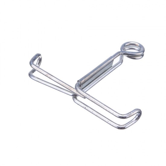 10Pcs Water Stops Clip Galvanized Material Chemical Test Latex Spring Pipe Clip