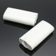 10Pcs White Empty Deodorant Containers Refillable Oval Lip Balm Twist Up Tube with Lid Caps