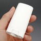 10Pcs White Empty Deodorant Containers Refillable Oval Lip Balm Twist Up Tube with Lid Caps