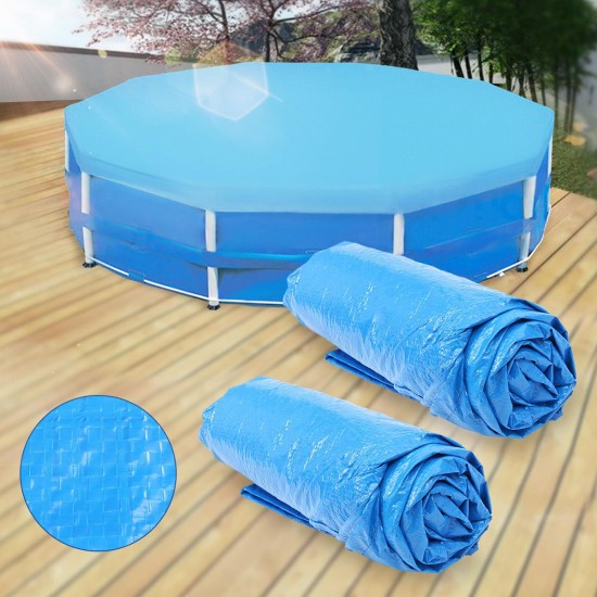 10ft 12ft Diameter Round Swimming Pool Cover Roller Family Garden Pool Polar Winter Cover