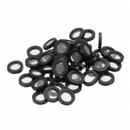 10pcs 1/2Inch DN15 Rubber Seal Sealing Ring Filter Washer Nozzle Hose Gasket Stainless Steel Filter