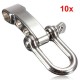 10pcs U Anchor Shackle SUS Adjustable Bracelet Buckles Shackle