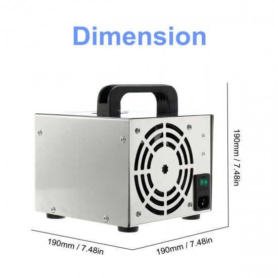 110V/220V Household Ozone Generator Disinfection Machine Air Filter Purifier Fan