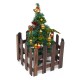 120cmx30cm DIY Wood Picket Fence With Screws House Wedding Party Garden Christmas Tree Decoration