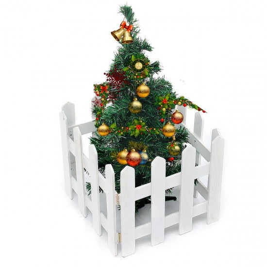 120cmx30cm DIY Wood Picket Fence With Screws House Wedding Party Garden Christmas Tree Decoration