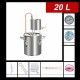 12/20/33L Alcohol Distiller 201 Stainless Steel Still Brewer Pure Water Kit Brew Alcohol Oil Boiler