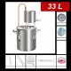 12/20/33L Alcohol Distiller 201 Stainless Steel Still Brewer Pure Water Kit Brew Alcohol Oil Boiler