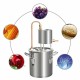 12/20/33L Alcohol Distiller 201 Stainless Steel Still Brewer Pure Water Kit Brew Alcohol Oil Boiler