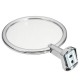 12CM Silver Wall Mounted Chrome Towel Ring Hand Rack Holder