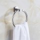 12CM Silver Wall Mounted Chrome Towel Ring Hand Rack Holder