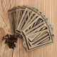 12Pcs Antique Brass Metal Label Pull Frame Handle File Name Card Holder For Furniture Cabinet Drawer Case