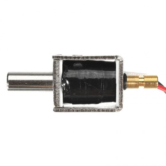 12V DC 0.43A Mini Electric Bolt Lock Push Pull Cylindrical Solenoid Lock 5mm Stroke