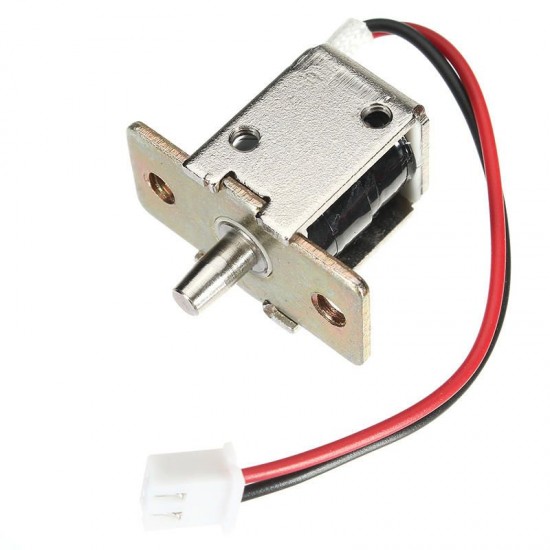 12V DC 0.5A Mini Electric Bolt Lock Push Pull Cylindrical Cabinet Lock 5mm Stroke