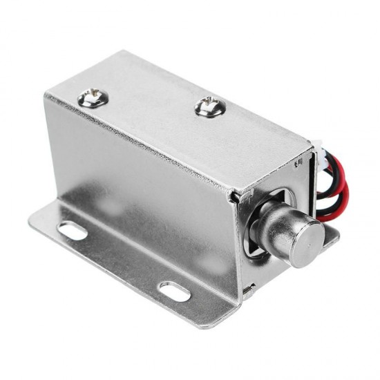 12V DC 0.8A Electric Lock Assembly Solenoid Cylindrical Cabinet Door Drawer Lock