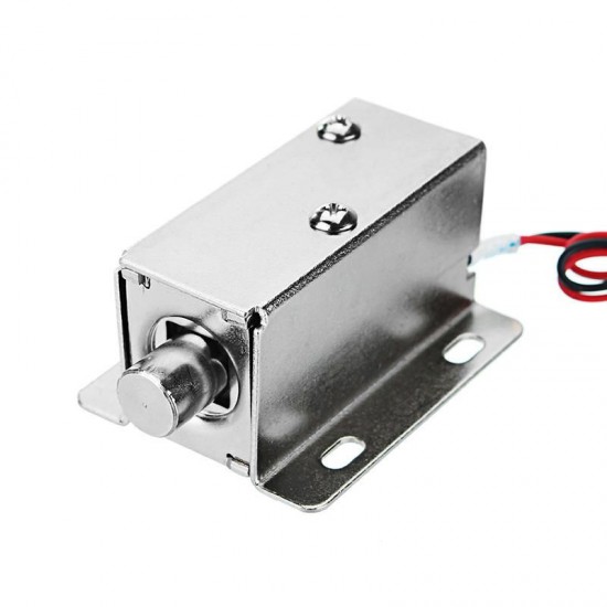 12V DC 0.8A Electric Lock Assembly Solenoid Cylindrical Cabinet Door Drawer Lock