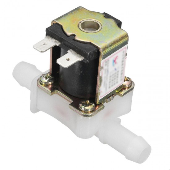 12V DC Electric Solenoid Valve Water Air Inlet Flow Switch Normally Closed 12mm