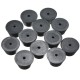 12pcs 25x20x15mm Black Rubber Protector for Chair Leg Table Crutch Feet Stools Furniture Feet