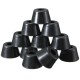 12pcs 25x20x15mm Black Rubber Protector for Chair Leg Table Crutch Feet Stools Furniture Feet