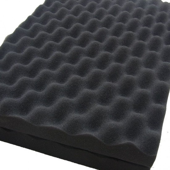 12pcs Studio Acoustic Foam Sound Absorbtion Proofing Panels Tiles Wedge 30X30CM