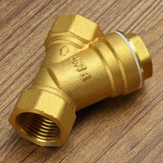 1/2'' NPT Brass Y Strainer for Fire Alarm Lines and Plumbing