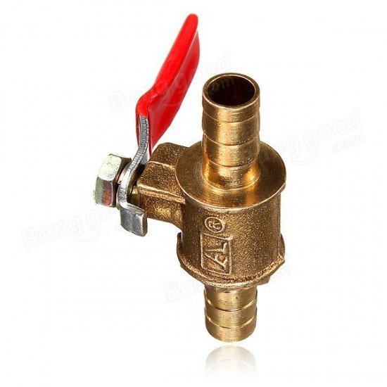 1/4 Inch Brass Barb Ball Valves For 8MM Water Tube