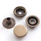 15/17mm Brass Bronze Snap Fastener Popper Press Stud Rivet Sewing Leather Buttons Craft